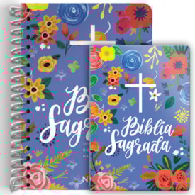 Kit de Bíblias Azul Céu | Espiral e Capa Dura