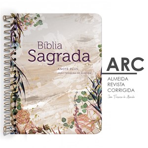 Kit de Bíblias Flor Marmorizada | Espiral e Capa Dura