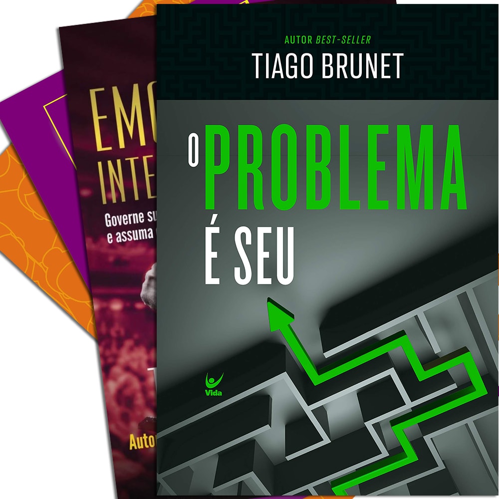 Kit De Livros Lançamentos Tiago Brunet