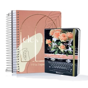 Kit Devocional | Bíblia Espiral Ele Vive e Planner de Oração