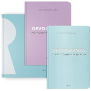 Kit Devocional do Secreto + Planner do Secreto Completo Azul