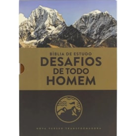 Segunda imagem do produto Kit Dia dos Pais - Bíblia Sagrada de Estudo Desafios de Todo Homem | Marrom + Caderno Moleskine | Ide Por Todo o Mundo