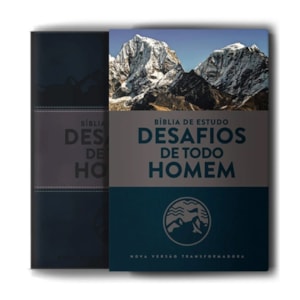 Segunda imagem do produto Kit Dia dos Pais - Bíblia Sagrada de Estudo Desafios de Todo Homem | NVT | Azul + Preciosas Promessas de Deus | Barcos