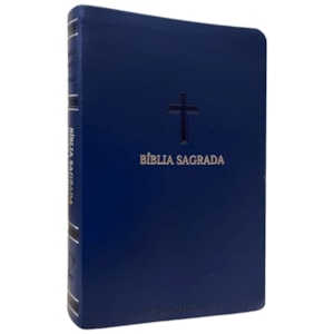 Segunda imagem do produto Kit Dia dos Pais - Bíblia Sagrada | Letra Hipergigante | ARC|  Capa PU Luxo Cruz Azul + Devocional As Promessas de Deus