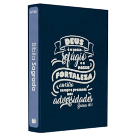 Segunda imagem do produto Kit Dia dos Pais - Bíblia Sagrada Lettering | NVI | Capa Brochura Azul + Devocional As Promessas de Deus | Carlito Paes