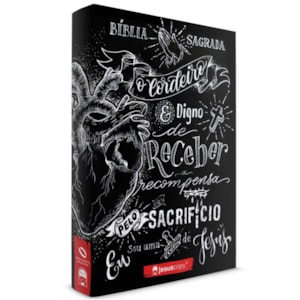 Segunda imagem do produto Kit Jesus Copy | Bíblia Lettering e Bíblia Coração Vermelho