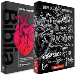 Kit Jesus Copy | Bíblia Lettering e Bíblia Coração Vermelho