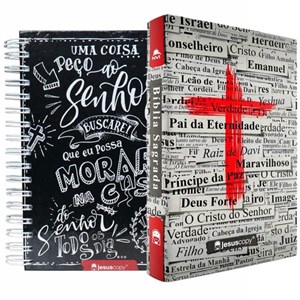 Kit JesusCopy | Bíblia Cruz & Agenda Lettering