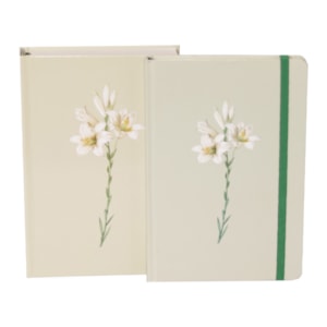 Kit Lírios | Bíblia Sagrada Lírios Capa Dura com Caderno Moleskine