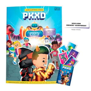 Kit Livro Ilustrado Oficial Pk Xd + 10 Envelopes + Brinde