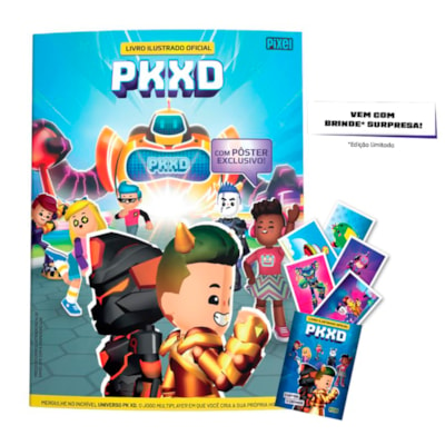 Kit Livro Ilustrado Oficial Pk Xd + 10 Envelopes + Brinde