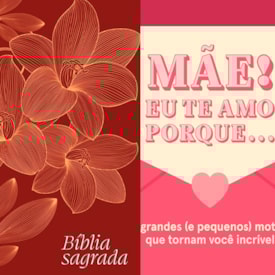 Kit Mãe ! Eu Te Amo Porque... + Bíblia Sagrada Leitura Perfeita | NVI