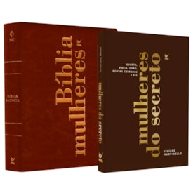 Kit Mulheres do Secreto + Bíblia Mulheres Capa Luxo Marrom Viviane Martinello