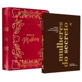 Kit Mulheres do Secreto + Bíblia Mulheres Frame e Floral Rosa NVT Viviane Martinello