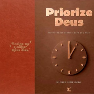Kit Planner Meu Plano Perfeito | Capa Couro Clássica + Devocional Priorize Deus 2026 | Marrom | Mich