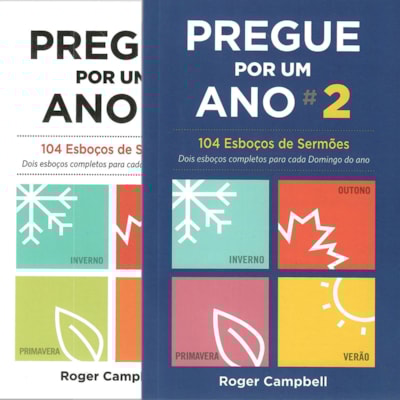 Kit Pregue Por Um Ano | 1 e 2 | Roger Campbell