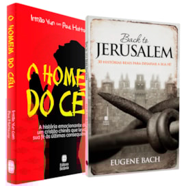 Kit Transformação e Missão | O Homem do Céu Irmão Yun e Paul Hattaway + Back to Jerusalem Eugene Bach