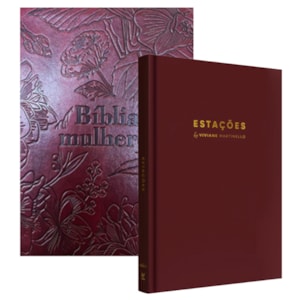Kit Viviane Martinello | Bíblia Mulheres NVT Espaço Para Anotações + Planner Estações Bordô