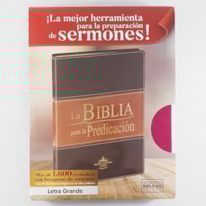Segunda imagem do produto La Bíblia Para La Predicación | Reina Valeria | Capa Luxo Rosa C/índice