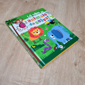 Segunda imagem do produto Lá Vêm os Animais da Selva | Livro Toque e Sinta