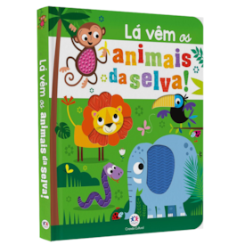 Lá Vêm os Animais da Selva | Livro Toque e Sinta