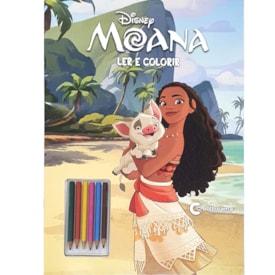 Ler e Colorir com Lápis | Moana | Gigante