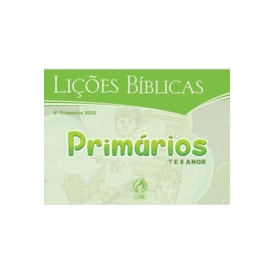 Lições Bíblicas Primários | 4º Trimestre | Livro de Visuais