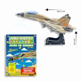 Segunda imagem do produto Livrão Divertido | Quebra Cabeça 3D | Avião de Guerra
