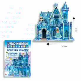Segunda imagem do produto Livrão Divertido | Quebra Cabeça 3D | Castelo Gelado