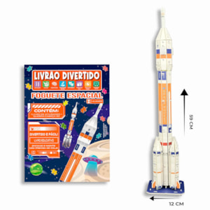 Segunda imagem do produto Livrão Divertido | Quebra Cabeça 3D | Foguete Espacial