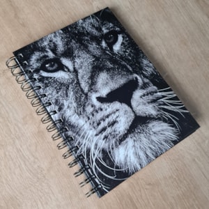 Segunda imagem do produto Livro Agenda Permanente Leão Yahweh | Capa Dura Espiral