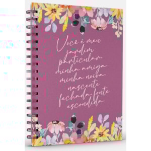 Livro Agenda Primavera Alegre | Capa Dura Espiral