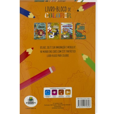 Segunda imagem do produto Livro-Bloco de Colorir: Dinossauros | Todolivro