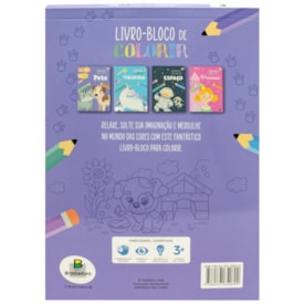 Segunda imagem do produto LIVRO-BLOCO DE COLORIR: PETS