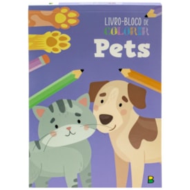 LIVRO-BLOCO DE COLORIR: PETS