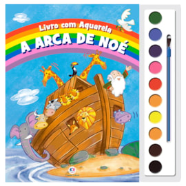 Livro com Aquarela A arca de Noé