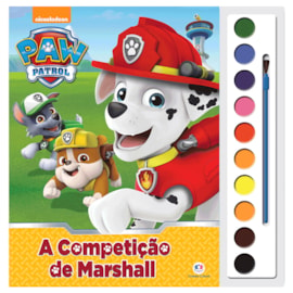 Livro com Aquarela Patrulha Canina A Competição de Marshall