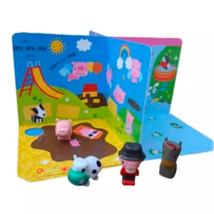 Segunda imagem do produto Livro Com Cenário Seu Lobato Tinha Um Sítio | Com 4 Personagens