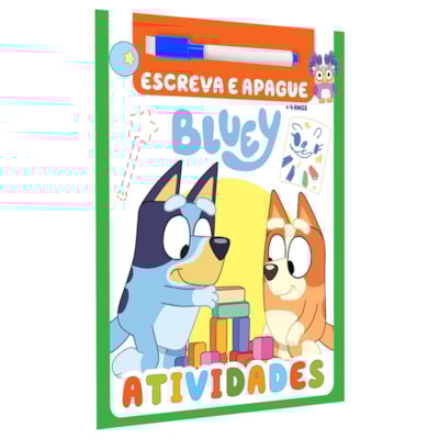 Livro de Atividades | Bluey | Escreva e Apague