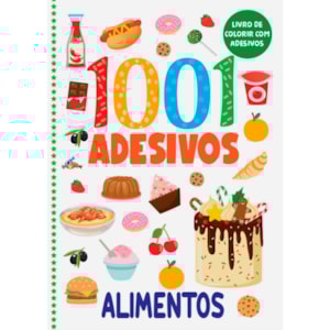 Livro de Colorir | 1001 Adesivos | Alimentos