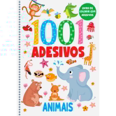Livro de Colorir | 1001 Adesivos | Animais