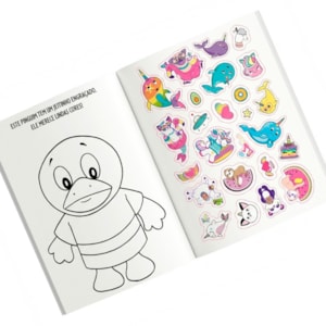 Segunda imagem do produto Livro de Colorir | 1001 Adesivos | Brincadeiras