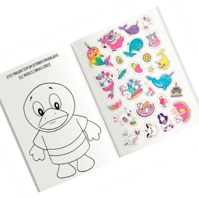 Segunda imagem do produto Livro de Colorir | 1001 Adesivos | Brincadeiras