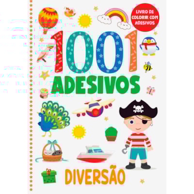 Livro de Colorir | 1001 Adesivos | Diversão