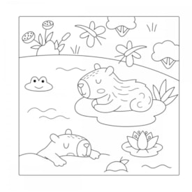 Segunda imagem do produto Livro de Colorir | Adorable Capybaras
