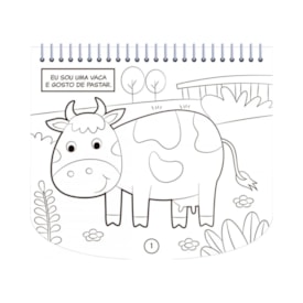 Segunda imagem do produto Livro de Colorir Com Canetinhas | Animais da Fazenda