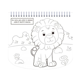 Segunda imagem do produto Livro de Colorir Com Canetinhas | Animais da Selva