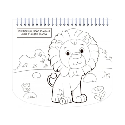 Segunda imagem do produto Livro de Colorir Com Canetinhas | Animais da Selva