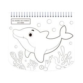 Segunda imagem do produto Livro de Colorir Com Canetinhas | Animais do Mar