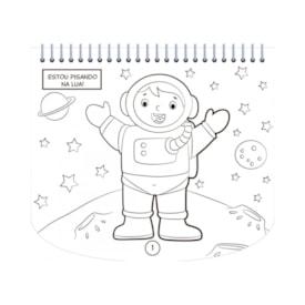 Segunda imagem do produto Livro de Colorir Com Canetinhas | Espaço